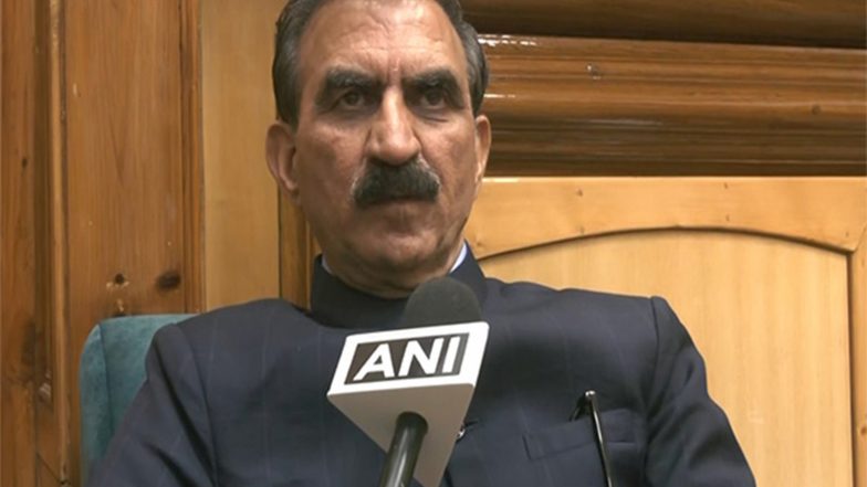 India News | Himachal CM Lays Foundation Stone of Drinking Water Scheme in Una District