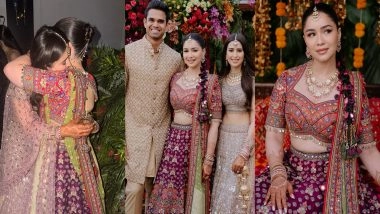Entertainment News | Sara Tendulkar Drops Special Glimpses from Brother Arjun's Sangeet Ceremony, Dedicates Special Speech to Sister-in-law Saaniya