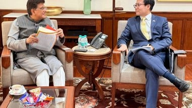Business News | Piyush Goyal Meets Korea Trade Minister, Discusses Strengthening Trade, Investment and Supply Chain Collaboration