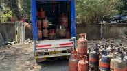 India News | Mumbai: Food Distribution Department Seizes over 100 LPG Cylinders from Black Market Sellers in Worli