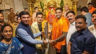 Sports News | Gautam Gambhir, SuryaKumar Yadav Offer Prayers at Shree Siddhivinayak Temple
