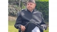 India News | Farooq Abdullah Meets NC Workers in Srinagar After Narrow Escape from Assassination Attempt