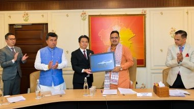 Business News | Rajasthan CM Bhajanlal Sharma Meets Honda CEO; Announces Rs 1200 Crore EV Production to Begin at Tapukara Plant