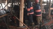 India News | Delhi: Fire Breaks out in Nature Bazaar at Andheria Modh, Engulfs 40 Shops
