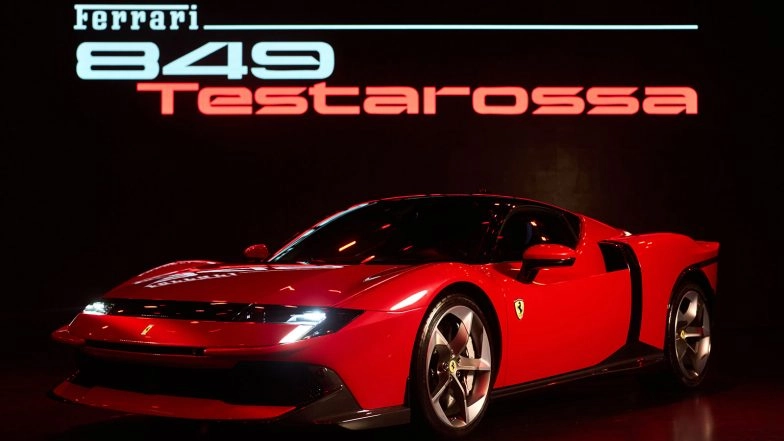Business News | Ferrari Hosts 1st National Reveal in India; Unveils 849 Testarossa in Mumbai Priced Rs 10.37 Cr