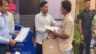 India News | West Bengal: TMC MP Abhishek Banerjee Hands over Renovated Stalls Near Baba Boro Kachari Temple