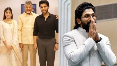 Entertainment News | Allu Arjun Expresses Gratitude to Andhra CM Chandrababu Naidu for Blessing Newlyweds Allu Sirish, Nayanika
