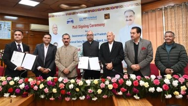 India News | Himachal Govt Signs MoU with National Dairy Development Board to Boost Dairy Sector