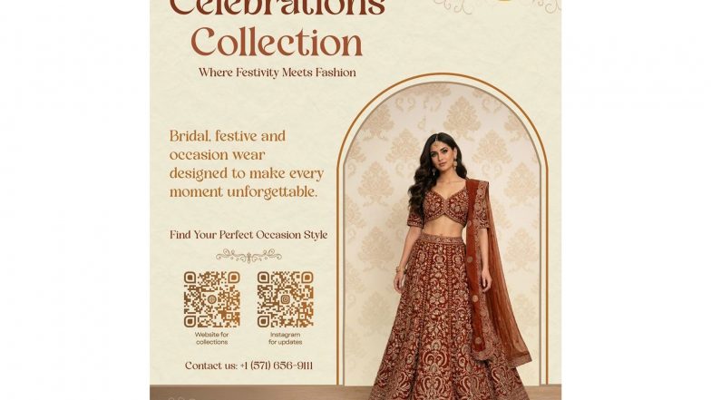 Business News | Celebrations Collection Launches Premier Online Destination for Indian Ethnic Wear in the United States