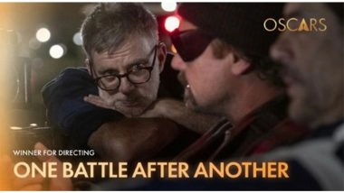 Entertainment News | Paul Thomas Anderson Dedicates First Oscar Win to Children for 'One Battle After Another' at Academy Awards 2026