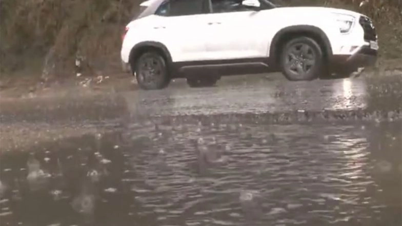 India News | Himachal: Heavy Hailstorm Hits Shimla, Disrupts Movement; Locals Raise Concerns over Crop Damage