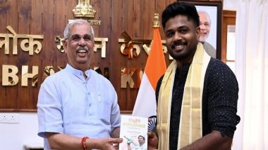 Sports News | Kerala Governor Honours Sanju Samson After His Contributions in India's T20 WC 2026-winning Campaign