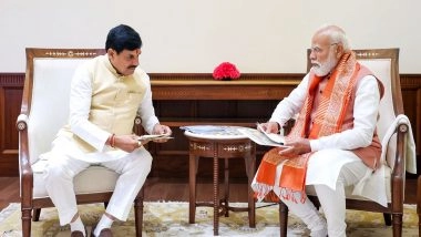 India News | Madhya Pradesh CM Meets PM Modi, Says Government Working for Welfare of Farmers, Women, Poor, Youth