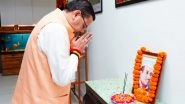 India News | Uttarakhand CM Dhami Pays Tribute to Former CM HN Bahuguna on Death Anniversary