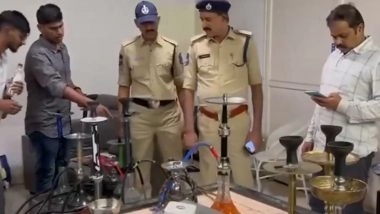 India News | Telangana Police Raid Busts Hookah Centre Operating as Cafe in Rangareddy District; 39 Held