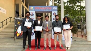 Business News | Woxsen University Students Dominate PRAGATHI National-Level Project Expo 2026, Bag Overall Title and Theme-Based Award
