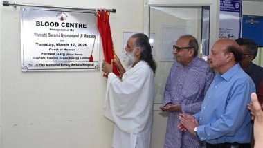 Business News | Saatvik Green Energy Supports Blood Center at Dr. Jai Dev Memorial Rotary Ambala Hospital