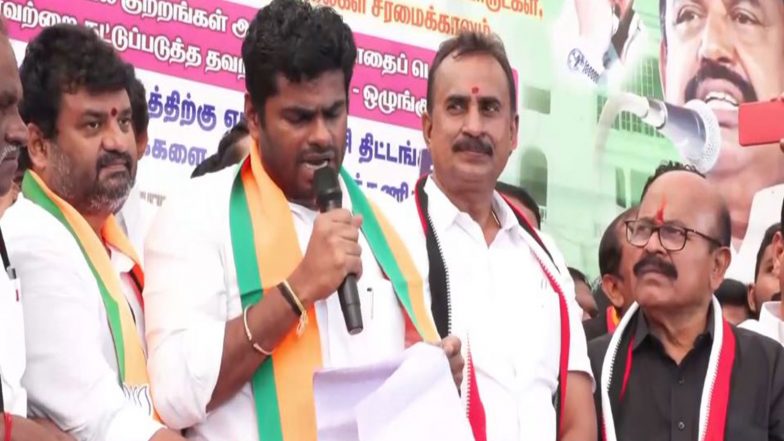 India News | NDA Holds Protest in Coimbatore Against DMK Government, Alleging Misuse of Money for Political Alliances