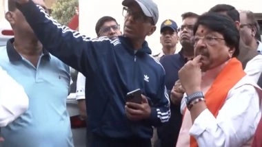 India News | MP Minister Kailash Vijayvargiya Visits Indore's Fire Incident Site After 7 Dead, Orders Probe