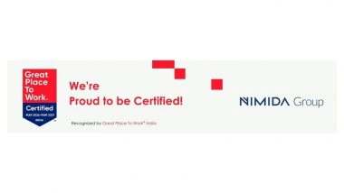 Business News | Nimida Group Earns Great Place to Work® Certification