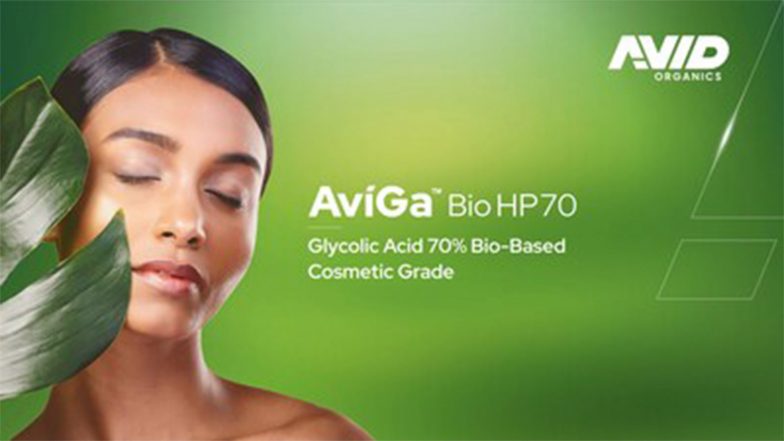 Business News | Avid Organics to Launch the World's First Commercial-Scale Bio-Based Glycolic Acid, AviGa™ Bio HP70, at In-cosmetics® Global in Paris