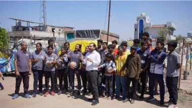 Business News | Alakh Pandey Visits Slum Soccer in Nagpur, Donates ₹33 Lakh and Sports Kits to Support Underserved Youth