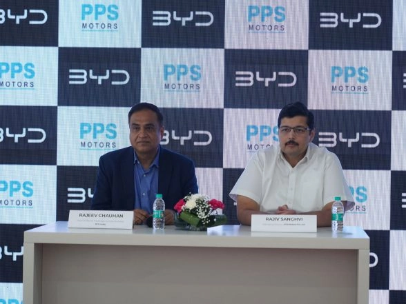 Business News | PPS Motors Inaugurates India's  Largest BYD Showroom in Delhi