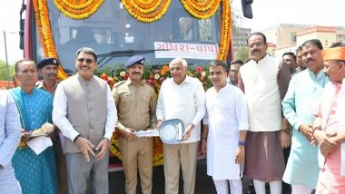 India News | Gujarat CM and Deputy CM Flag off 182 New Buses for All Assembly Constituencies in Gandhinagar
