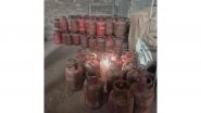India News | Illegal LPG Cylinder Storage Busted in Rajpur Khurd; 223 Cylinders Seized, Two Accused Apprehended