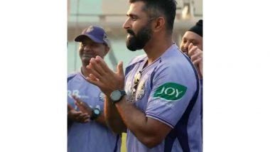 Sports News | Abhishek Nayar Leads KKR's Practice Session at Eden Gardens with Motivational Speech Ahead of IPL 2026