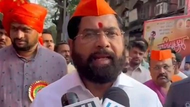 India News | Maharashtra Dy CM Eknath Shinde Participates in Gudi Padwa Celebrations in Thane