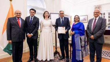 Business News | Tata Group Chairman N Chandrasekaran Conferred with Honorary Knighthood