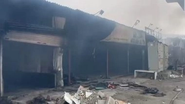 India News | Maharashtra: Fire Breaks out at Furniture Market in Bhiwandi