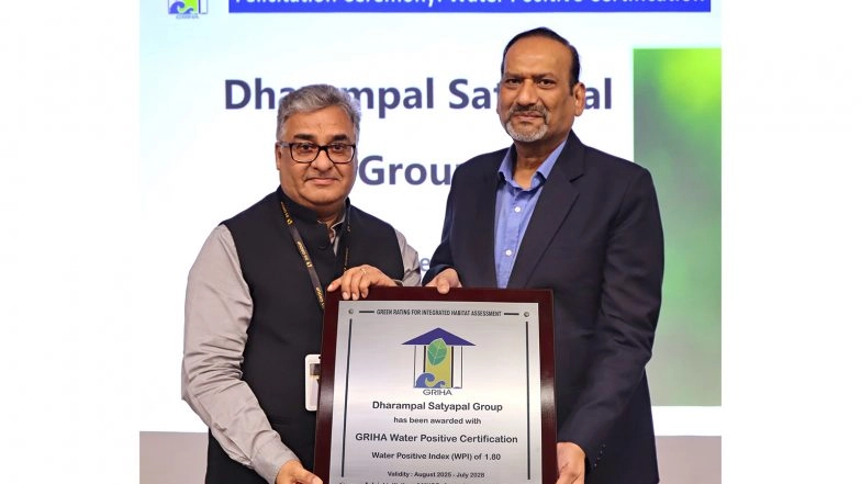 Business News | DS Group Becomes Water Positive, Setting New Standards in Sustainability