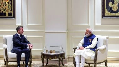 World News | PM Modi, French President Macron Calls for 'urgent Need for De-escalation' of West Asia Conflict During Talks