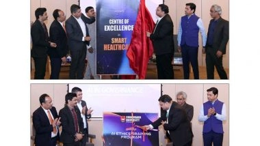 Business News | Chandigarh University, Uttar Pradesh Launches Centre of Excellence in Smart Healthcare to Strengthen UP State Vision in AI