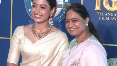 Entertainment News | Newlywed Rashmika Mandanna Attends TGFA 2025 with Mother-in-law, Wins Big for 'The Girlfriend'