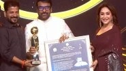 Entertainment News | Madhuri Dixit Presents NTR National Award to Chiranjeevi at Gaddar Awards