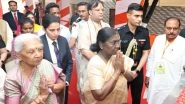India News | President Murmu Offers Prayers at Baba Neem Karoli's Samadhi Site in Vrindavan