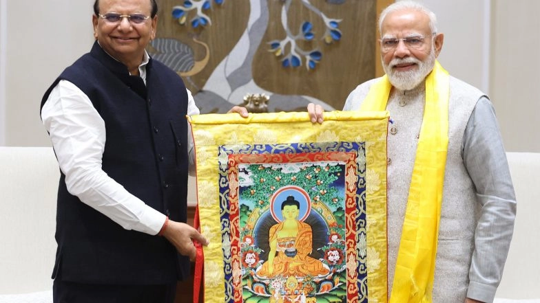 India News | Lieutenant Governor of Ladakh Meets Prime Minister Modi