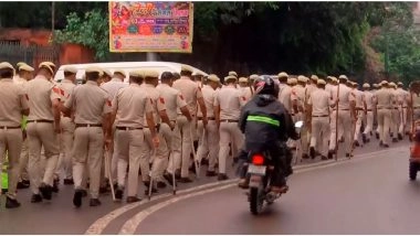 India News | Delhi Police Tightens Security Around Jama Masjid Ahead of Eid-ul-Fitr