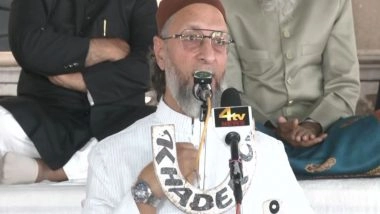 India News | Owaisi Raises Concerns on Foreign Policy, Economy and Civil Rights at Youm-ul-Qur'an Gathering in Hyderabad