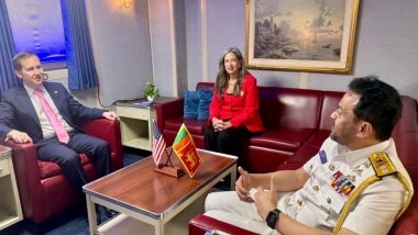 World News | US Special Envoy Sergio Gor Reviews Strategic Naval Assets in Sri Lanka