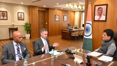 World News | Piyush Goyal Meets Eli Lilly President Patrik Jonsson; Discusses Steps to Further Strengthen 'Make in India' for World