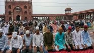 India News | Thousands Offer Namaz at Delhi's Jama Masjid on Eid Al-Fitr