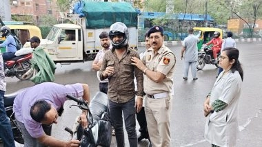 India News | Delhi Traffic Police Launch Special Helmet Awareness Campaign