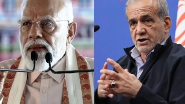 World News | PM Modi Conveys Eid Greetings to Iranian President, Condemns Attack on Critical Infra; Reiterates Freedom of Navigation Amid Conflict