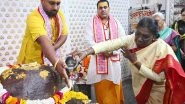India News | President Droupadi Murmu Offers Prayers at Danghati Temple in Mathura