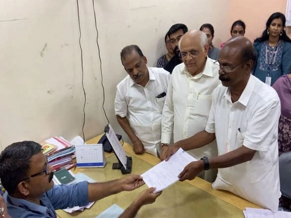 India News | Kerala Polls: NDA Candidate CC Mukundan Files Nomination from Nattika Constituency in Thrissur District