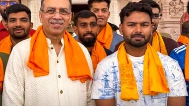 Sports News | IPL 2026: LSG Team Offers Prayers at Ram Janmabhoomi Temple in Ayodhya